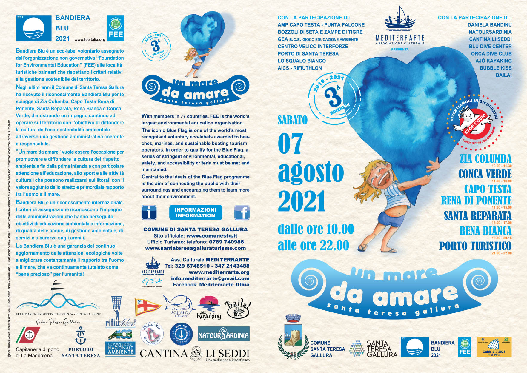 Depliant A5 Santa Teresa 2021 fronte