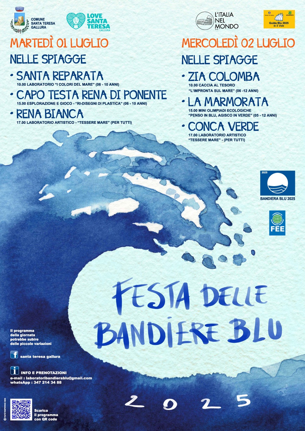 Locandina Festa BAndiere Blu 2025